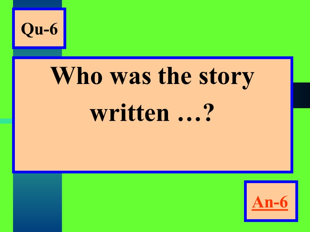 Qu-6 Who was the story written …? An-6